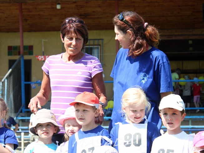 Jarmila Kratochvílová a ředitelka soutěže Markéta Skalická