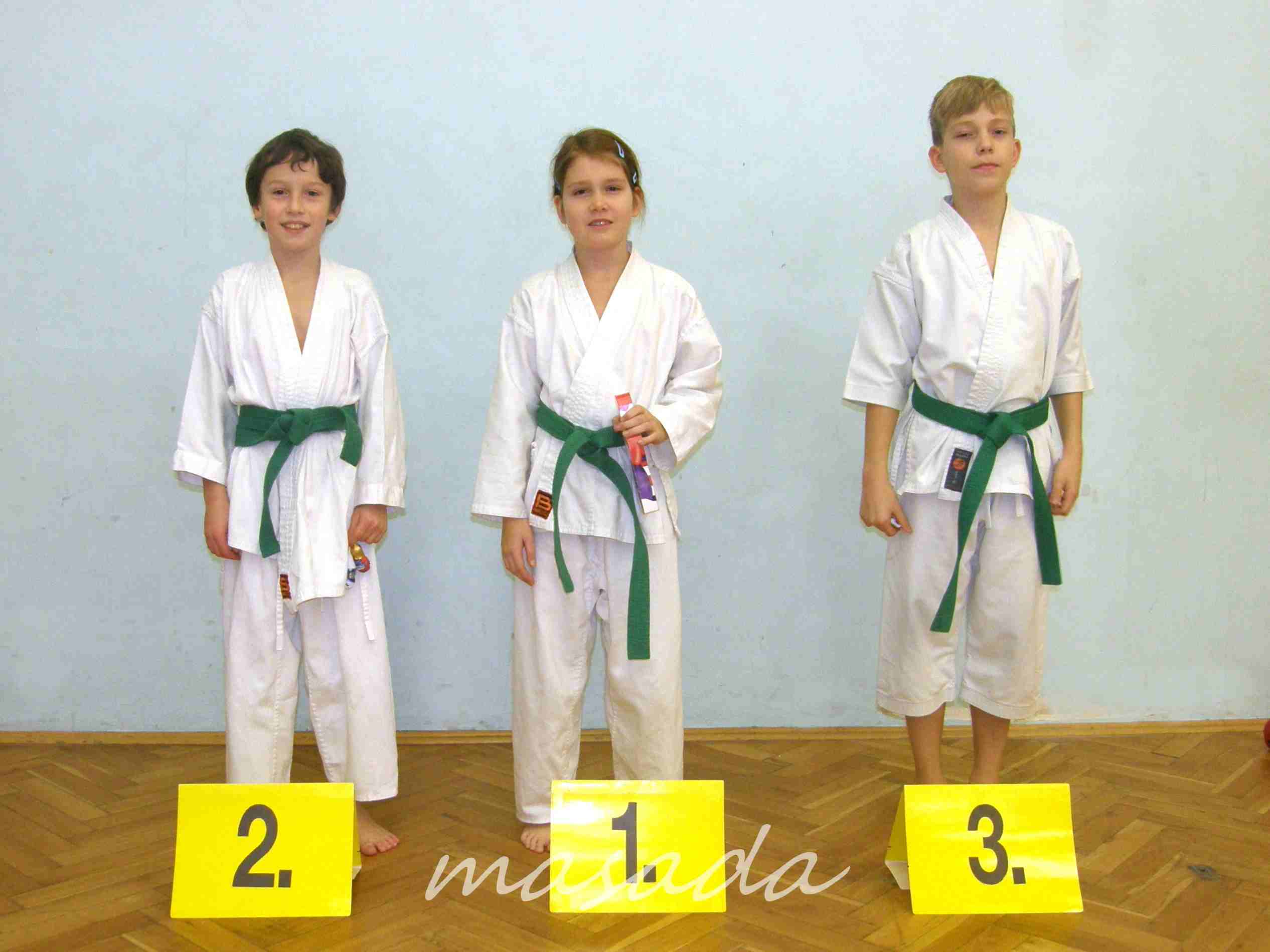 6.kyu  1. Anuk Schmidtová, 2. Mateo Di Pietro, 3.  Oliver Šebek